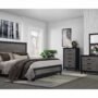 ELLA GREY/BLACK QUEEN BED GROUP